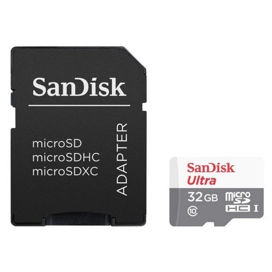 SanDisk Ultra microSDHC 32 GB con Adaptador SD SanDisk Ultra microSDHC 32 GB con Adaptador SD